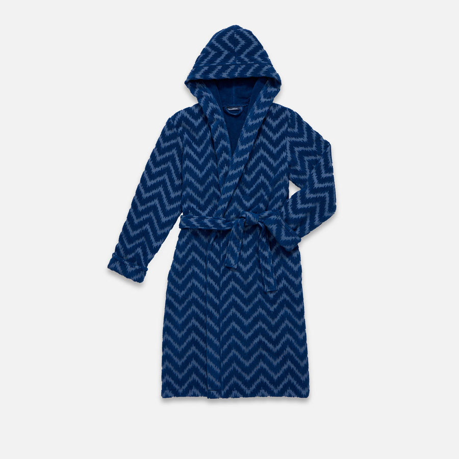 Hooded Chevron Robe