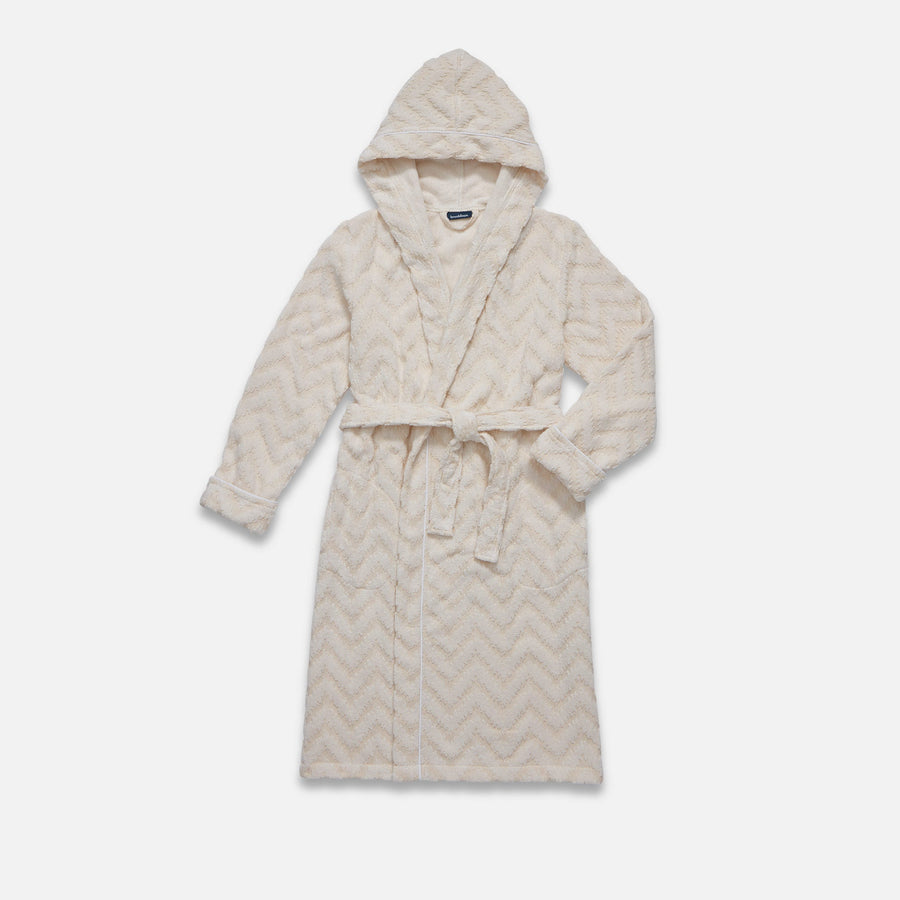 Hooded Chevron Robe