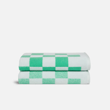 Checkerboard Bath Towels - Last Call