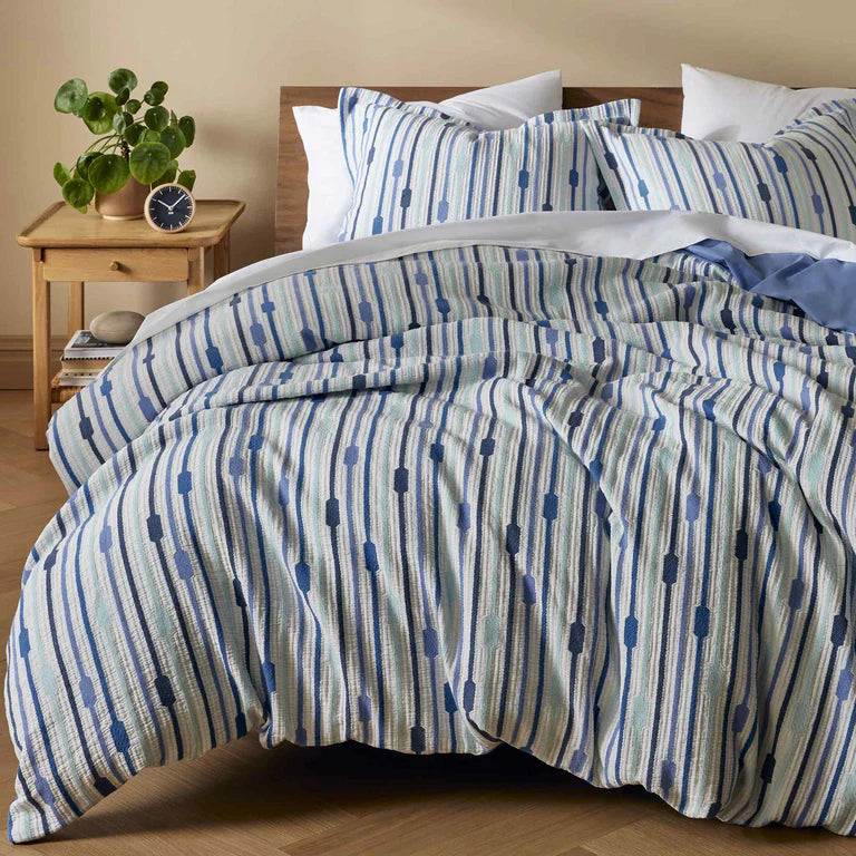 Woven Texture Cotton Duvet Cover - Last Call