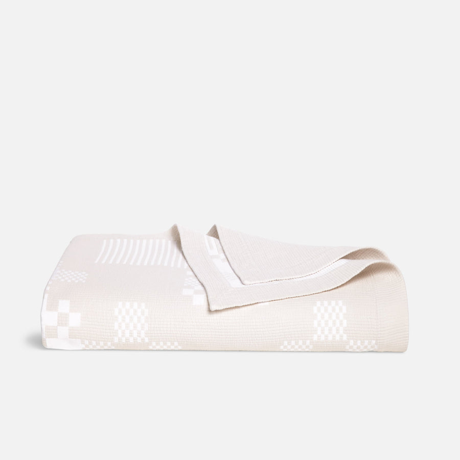 Cotton Matelasse Throw Blanket