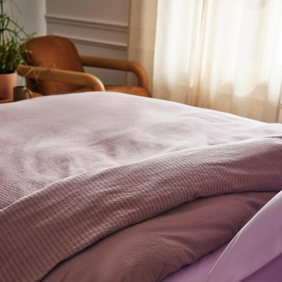 Textured Stripe Duvet Cover