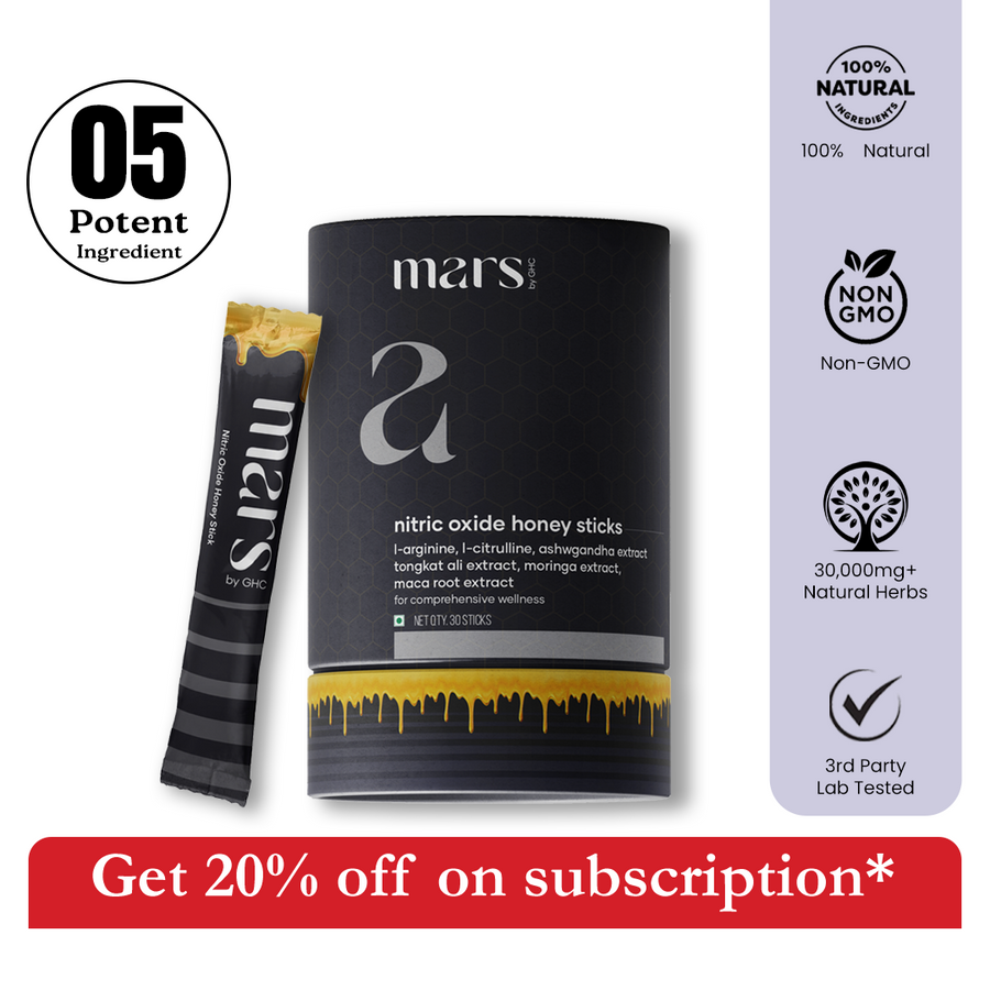 Nitric Oxide Honey Sticks: Blood Flow, Unstoppable Drive & Lasting