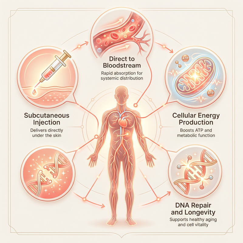 NAD+ Peptides Injection
